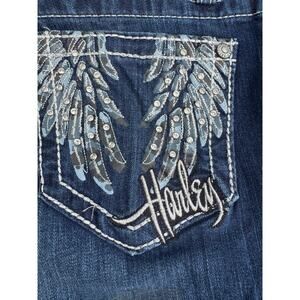 Harley Davidson NWT Mid-Rise Curvy Bootcut Jeans-Size 2R